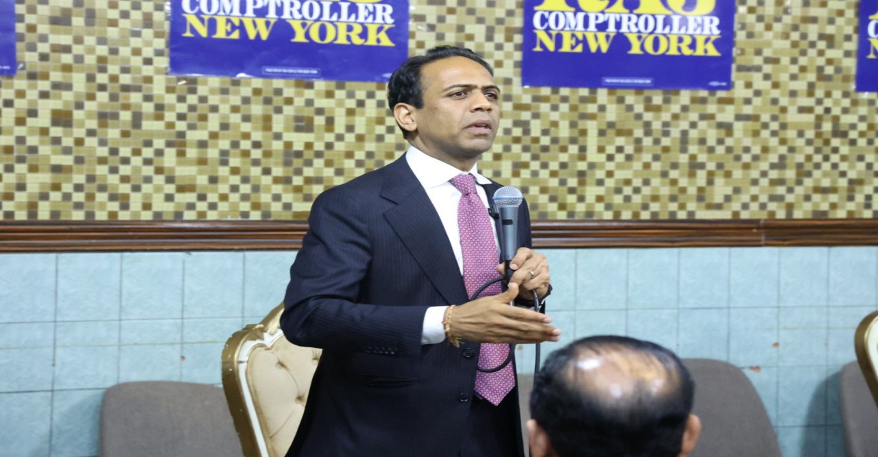 Raj Goyal, a Harvard‑Law‑educated former Kansas lawmaker, and Chuck Park hold joint campaign event in Jackson Heights
