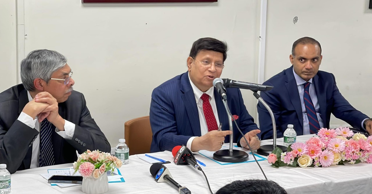নিউইয়র্কস্থ বাংলাদেশ কনস্যুলেটে “বাংলাদেশের উন্নয়নে প্রবাসীদের ভূমিকা” শীর্ষক মতবিনিময় সভায় পররাষ্ট্র মন্ত্রী'র অংশগ্রহণ