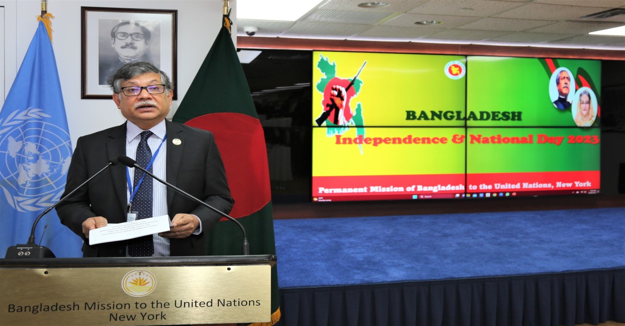 Independence and National Day celebrated at the UN: Foreign Secretary Masud Bin Momen  highlights Bangladesh’s extraordinary socio-economic success