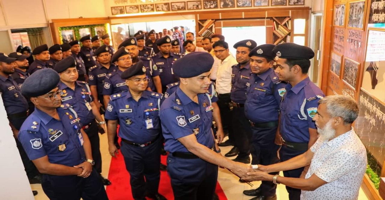 নবাগত পুলিশ সুপার  জাকির হাসান বগুড়া জেলায় যোগদান ও দায়িত্বভার গ্রহণ