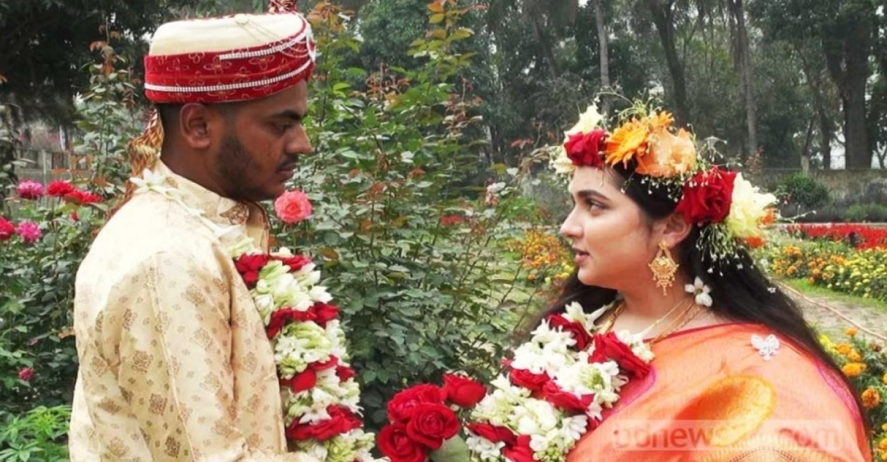 ‘প্রেমের টানে’ গোপালগঞ্জে এসে বিয়ের পিঁড়িতে জার্মান তরুণী