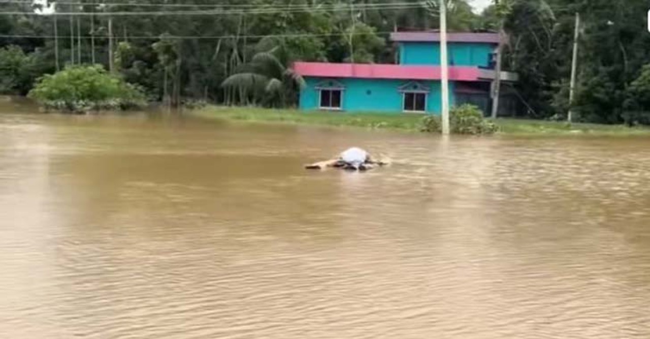 লাশ ভাসছে কলাগাছের ভেলায়
