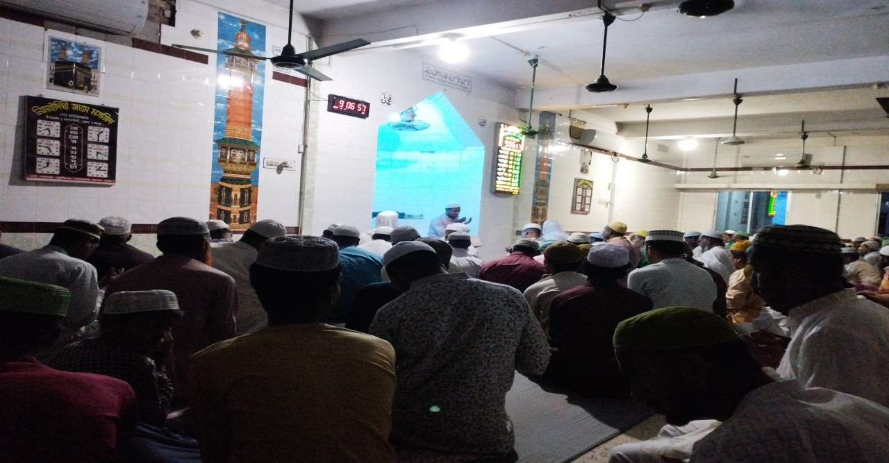 নিমাইদিঘী জামে মসজিদে শবে বরাত উপলক্ষে দোয়া ও  মাহফিল