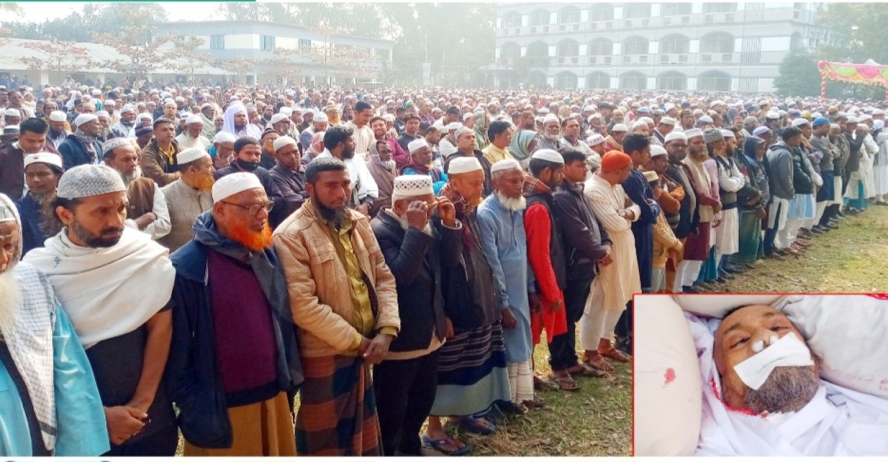 চিরনিদ্রায় শায়িত হলেন বগুড়ার সাবেক এমপি আব্দুল মোমেন তালুকদার খোকা