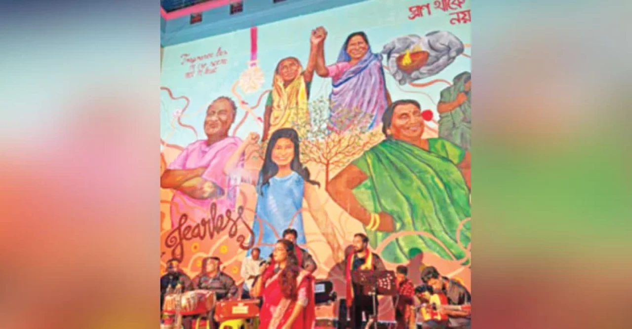 দেয়ালচিত্রে হরিজনদের সাহসের গল্প
