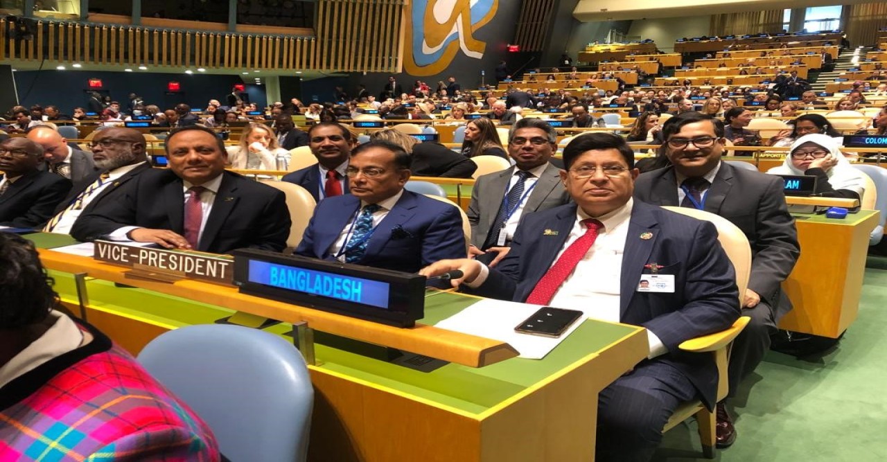State Minister Zaheed Farooque stressed the importance of international cooperation to  advance the UN water action agenda