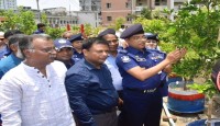 বগুড়া পুলিশ সুপার কার্যালয়ে ছাদবাগান: শোভা ছড়াচ্ছে সাড়ে ৩'শ গাছ