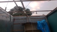 ঢাকার নবাবগঞ্জ উপজেলায় চুড়াইনের ওপর দিয়ে কালবৈশাখী ঝড়