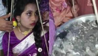 বগুড়ায় নানার ব্যতিক্রমী ভালোবাসা, নাতনির ওজন সমান কয়েন উপহার