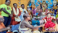 বগুড়ায় কুমারী পুজা অনুষ্ঠিত
