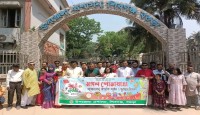 বাংলা নববর্ষে শিবগঞ্জে  মঙ্গল শোভাযাত্রা অনুষ্ঠিত