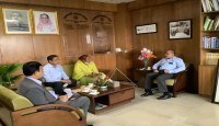 বগুড়া বিমান বন্দরসহ উত্তরাঞ্চলের উন্নয়নে বেসামরিক বিমান পরিবহন ও পর্যটন মন্ত্রণালয় সচিবের সাথে টিএমএসএস’র নির্বাহী পরিচালকের আলোচনা